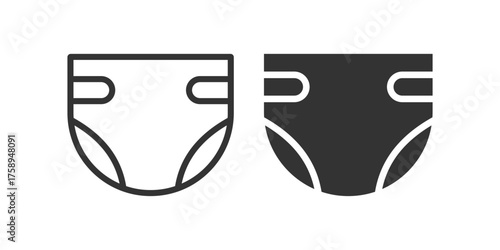 Baby or adult diaper icon. Vector illustration desing.