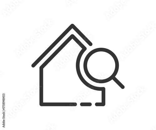 House search icon. Vector illustration desing.