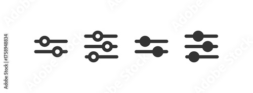 Filter Line Icon. Vector illustration desing.