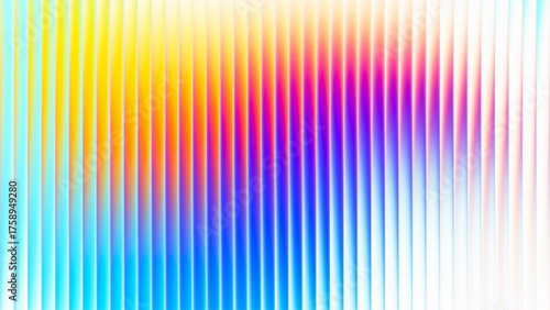 Vibrant gradient pattern with vertical glowing neon lines blending smooth and radiant colors. Minimalistic and futuristic abstract background perfect for creative digital designs. Vector illustration