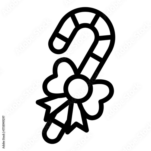 candy cane icon vector