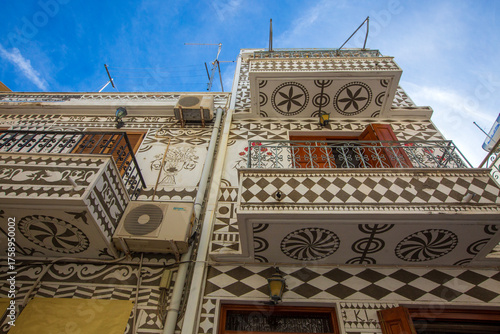 Fototapeta Naklejka Na Ścianę i Meble -  Chios - Greece, October 13, 2025,  Pyrgi Village in Chios Island