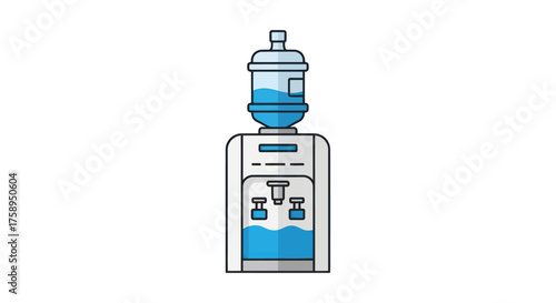 Water Cooler Dispenser with Bottle Clean Drinking Water Supply.