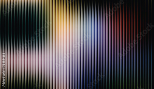 A dynamic abstract texture with a vertical striped overlay set against a soft, bright light gradient.