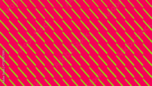 Dynamic metric brutalism pattern with repeating chevron element, optical illusion background with diagonal lines, transitional geometric ornament, colorful abstract modern vector illustration