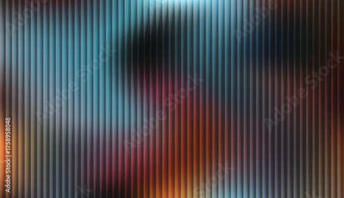 A dynamic abstract texture with a vertical striped overlay set against a soft, bright light gradient.