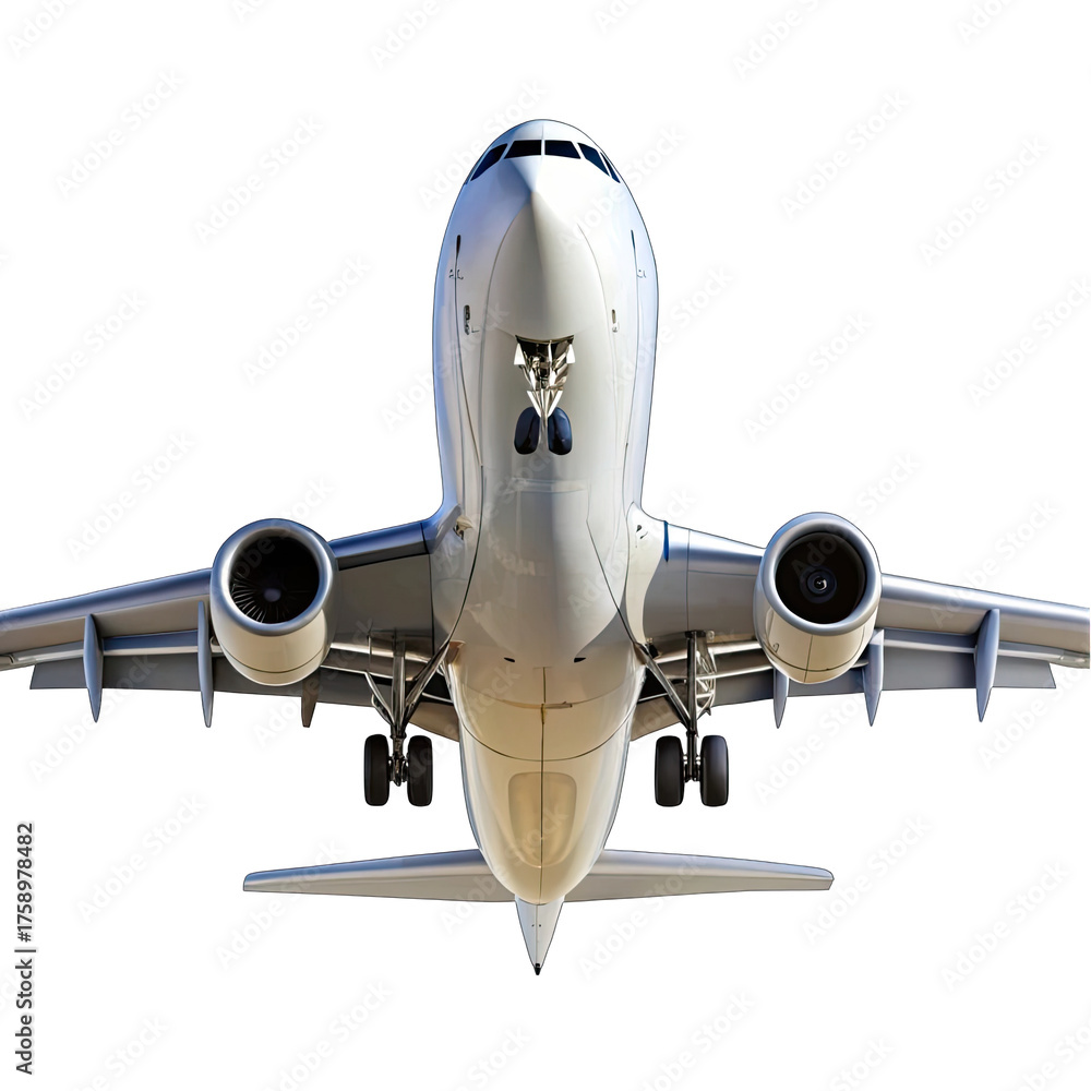 Fototapeta premium airplane isolated on white background