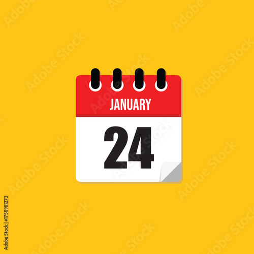 January 24 daily calendar page icon