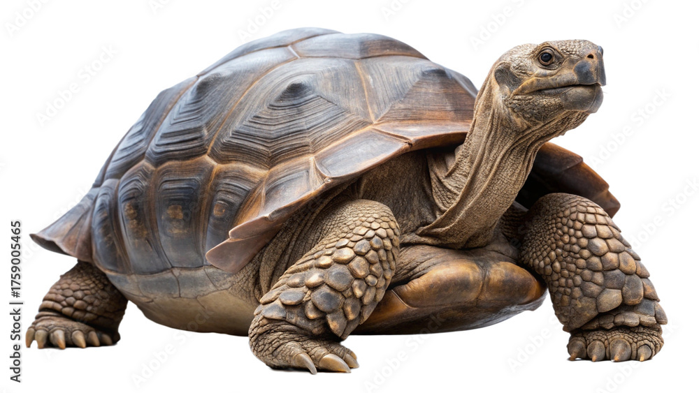 Obraz premium Galapagos turtle isolated on white background