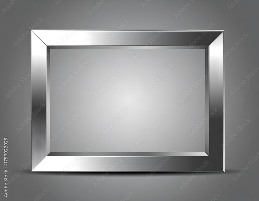 Fototapeta premium A Modern Brushed Metal Frame