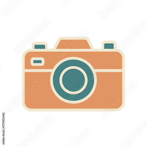 camera color icon vector on a white background
Vector icon on a white background