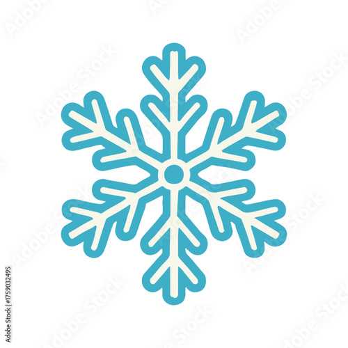 snowflake color icon vector on a white background
Vector icon on a white background