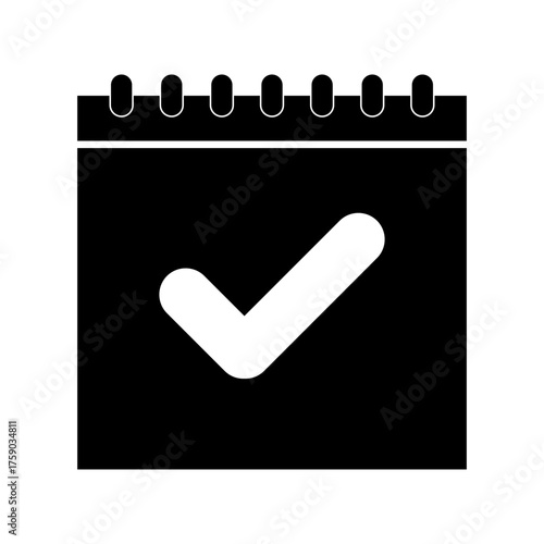 Calendar check mark