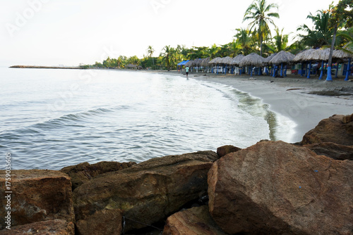 Wallpaper Mural Rocky edge Beach of the first cove in Coveñas. Torontodigital.ca