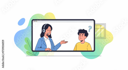 Online Support Session A Helping Hand for Confused Individuals Through Digital Assistance