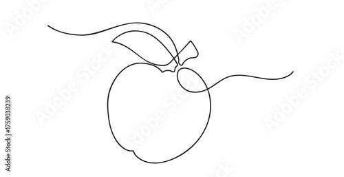 Line art apple