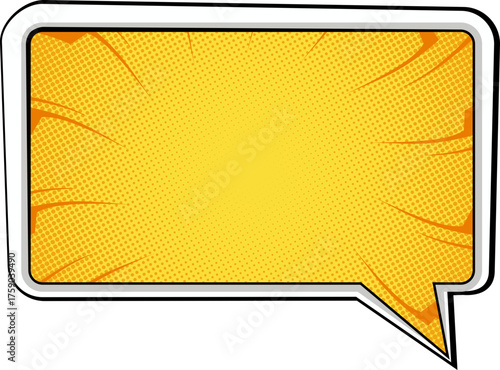 Comic Book Style Speech Bubble