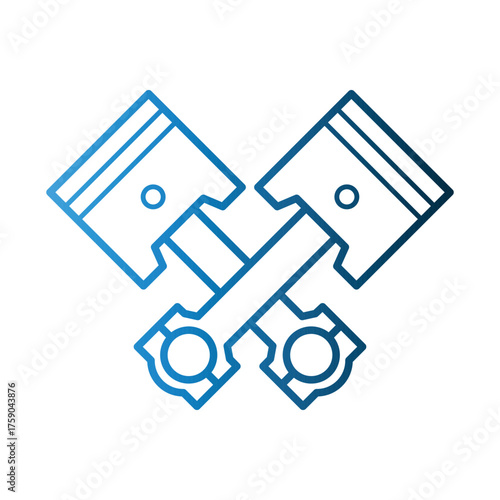 Piston icon template