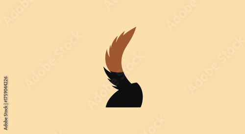 Stylized fox tail