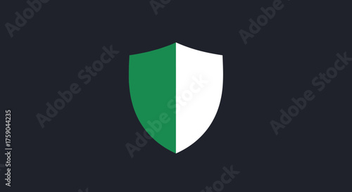 Shield split green/white