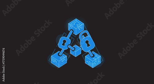Network security blocks linked with locks