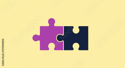 Linked puzzle pieces