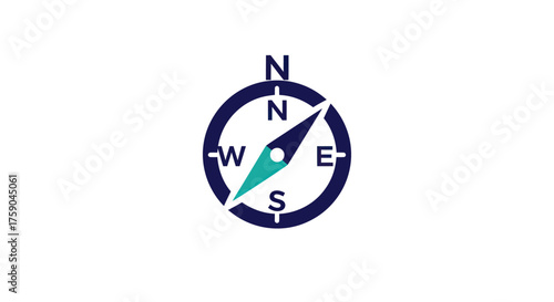 Compass icon with directional letters