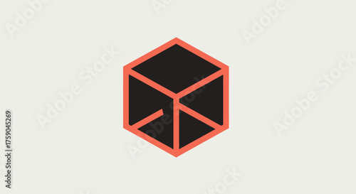 Geometric abstraction of a cube