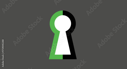 Keyhole green/black