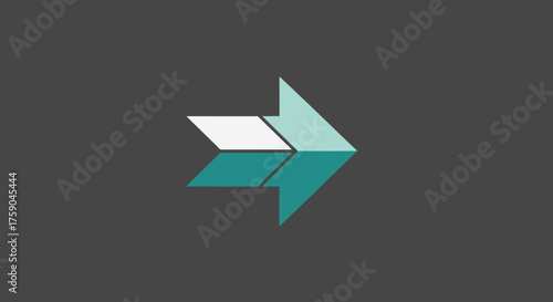 Angular, teal/white arrow logo on gray