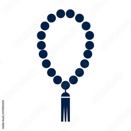 Islamic rosary vector illustration icon design trendy