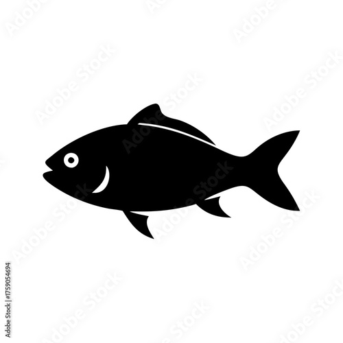 Vector art of fish swimming in the water