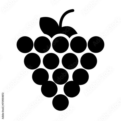 Illustration of a bunch of grapes, a delicious and healthy fruit