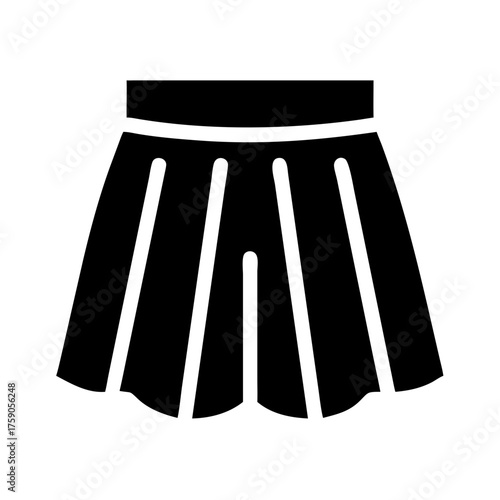 Vector art of stylish pleated skirt a versatile wardrobe staple for any fashionconscious individual