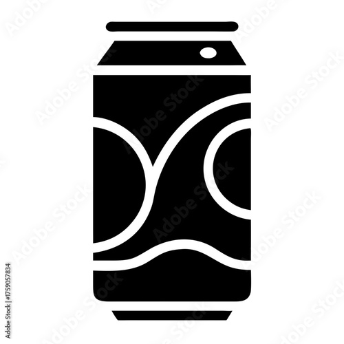 Illustration of a soda can, a refreshing beverage container for soft drinks
