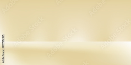 Autumn background room studio with sunlight effect shadow on wall and floor. Summer, spring and cosmetic showroom for product presentation. Minimal beige cream brown backdrop. Mock up design.
