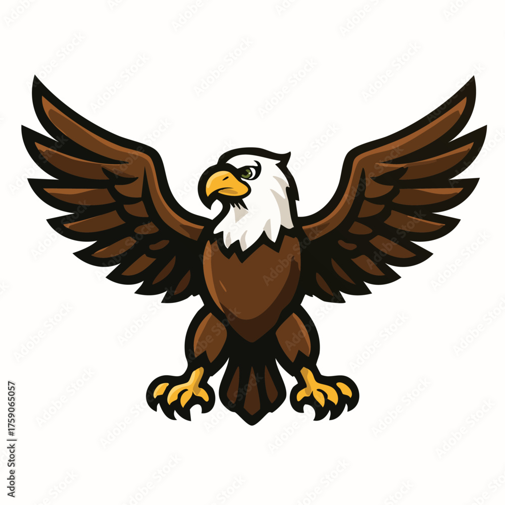 Obraz premium Majestic raptor with powerful wings outstretched