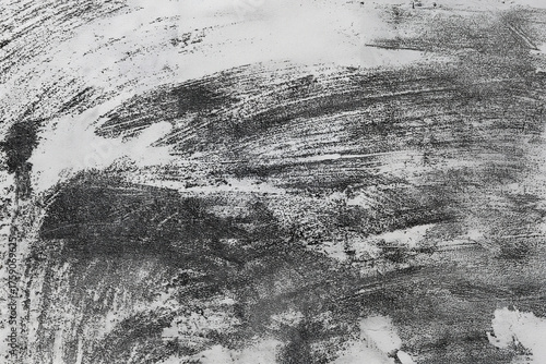 black old wall cracked concrete background