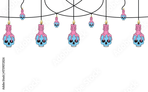 halloween border frame vector