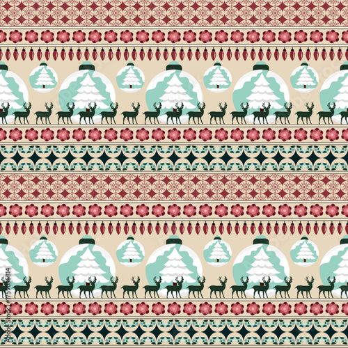Christmas seamless  pattern. Vector illustration design digital file download for print, printable, card, wallpaper, background, decoration, traditional, ornament and many projects.