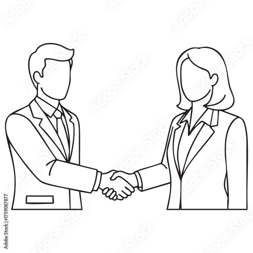 Dynamic business handshake between diverse professionals sealing partnership deal