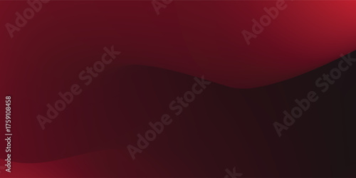vector red black wave background with mesh gradient effect. Vector illustration best trendy modern background