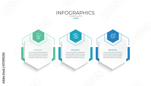 Business infographic template. 3 Step timeline journey. Process diagram, Infograph elements vector illustration.
