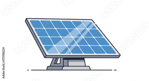 Modern Solar Panel Array for Sustainable Energy Generation