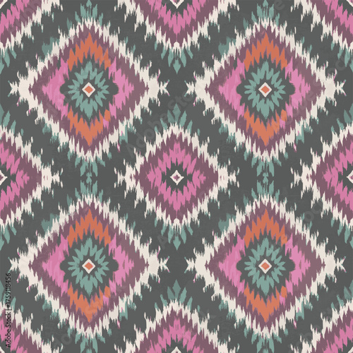 ethnic boho seamless pattern in boho style. tribal texture. print background. cloth design, wallpaper, web.