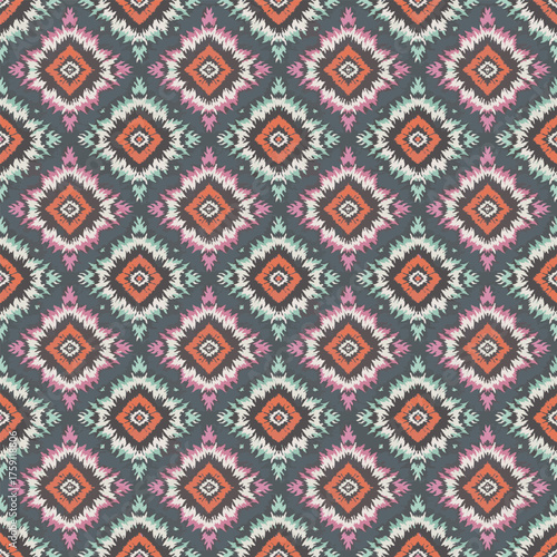 ethnic boho seamless pattern in boho style. tribal texture. print background. cloth design, wallpaper, web.