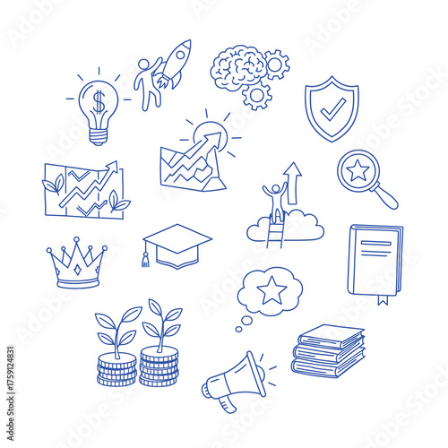 Unlock your potential with education and innovation, visualize your business strategy, financial growth, and achieve success with dedication and innovative ideas