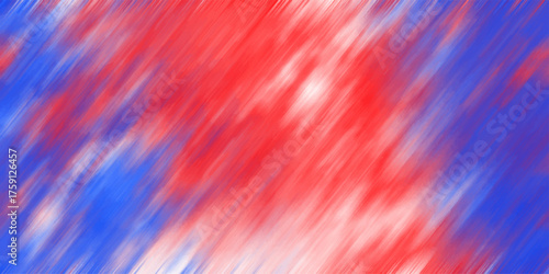 Energetic abstract background with bold red and blue diagonal brush strokes and white accents, evoking a patriotic or dynamic artistic feel for graphic design