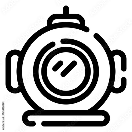 Diving helmet icon