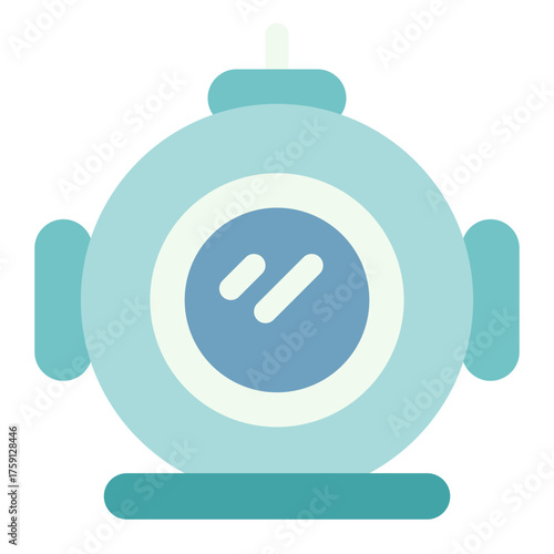 Diving helmet icon